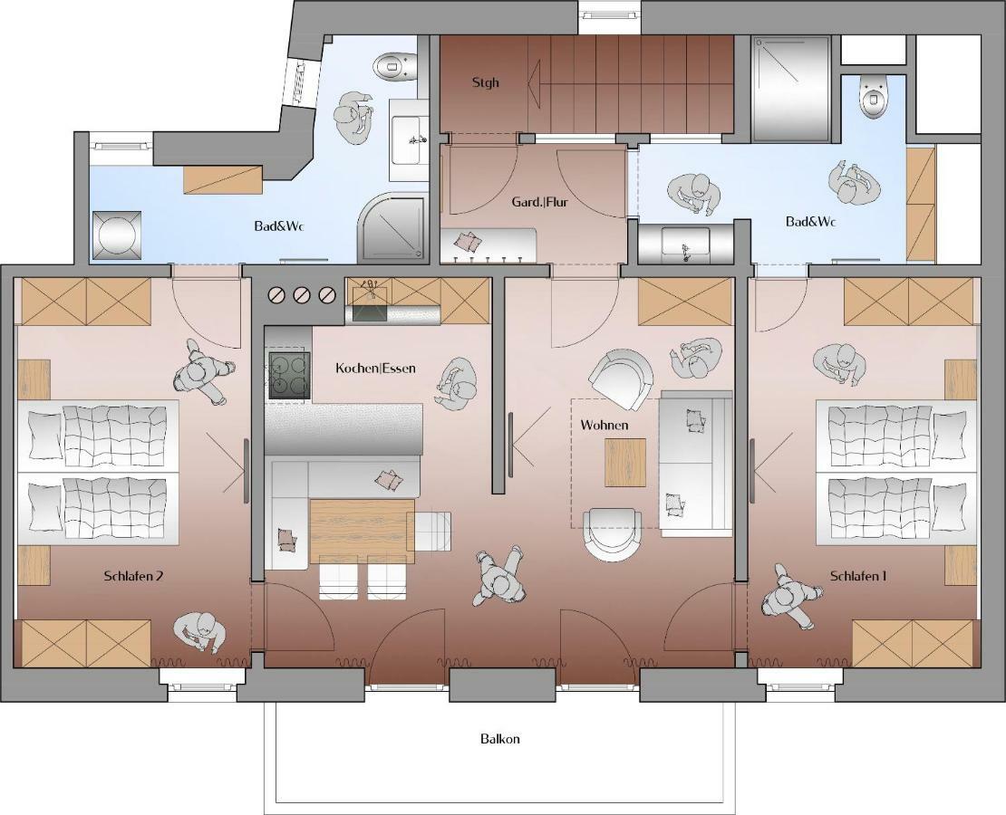 Appartements Erwin & Eleonore Huettl - Penthouse Neukirchen am Grossvenediger Exterior foto